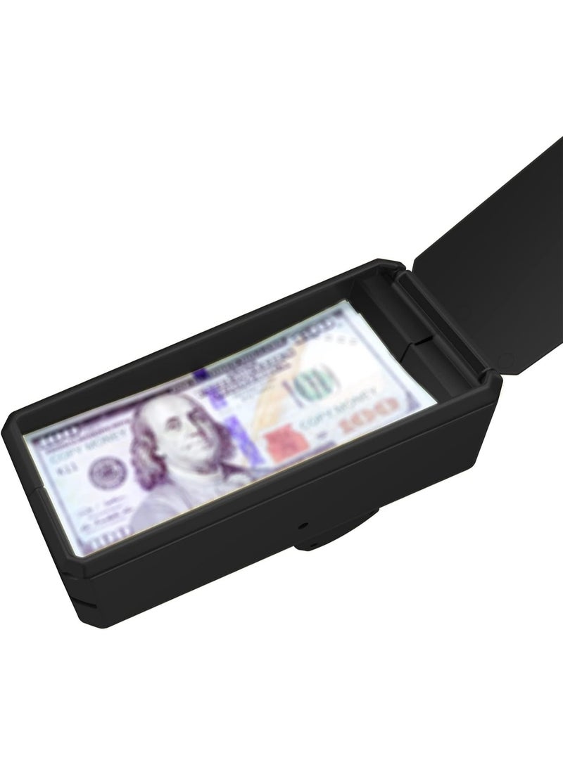 Meetion Black Money Gun Super Money Guns With 100pcs Notes Paper Playing Spary Money Gun Make it Rain Toy Gun with Play Money & 9V Batteries Cash Gun for Game Party Supplies (Money Gun) - Image 4