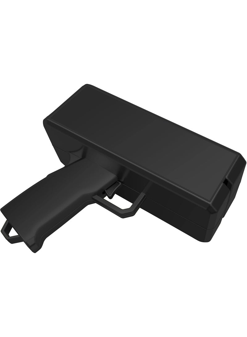 Meetion Black Money Gun Super Money Guns With 100pcs Notes Paper Playing Spary Money Gun Make it Rain Toy Gun with Play Money & 9V Batteries Cash Gun for Game Party Supplies (Money Gun) - Image 3