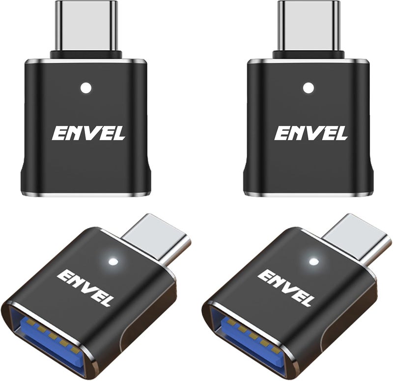 ENVEL USB C to USB Adapter, 4 Pack 10 Gbps - Image 1