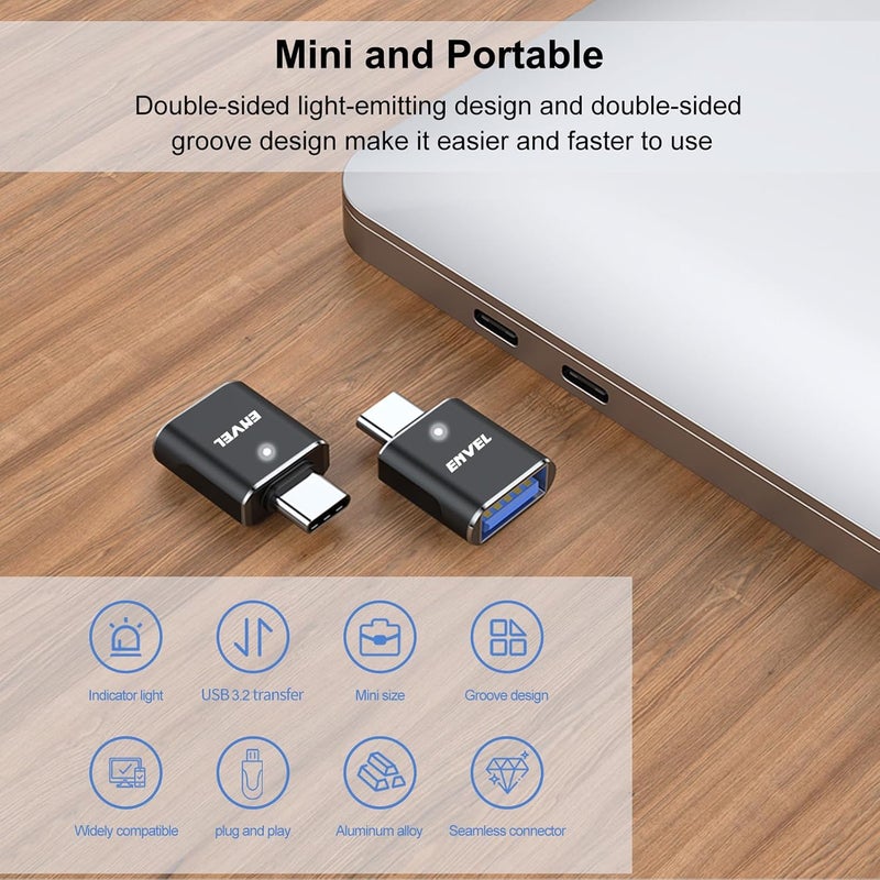 ENVEL USB C to USB Adapter, 4 Pack 10 Gbps - Image 3