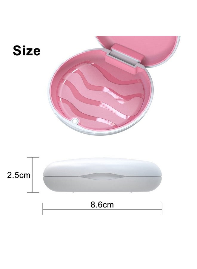 ARGOMAX Aligner Case Retainer Case Braces Box 1 Piece Orthodontic Box (White + Rose Red Silicone). - Image 2