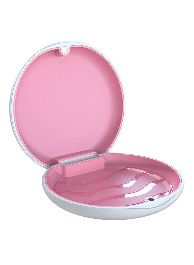 ARGOMAX Aligner Case Retainer Case Braces Box 1 Piece Orthodontic Box (White + Rose Red Silicone). - Image 1