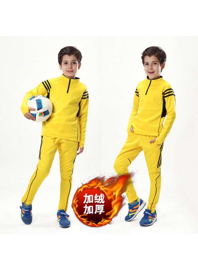 Fluorescent Yellow 812 Plus Velvet Yellow Football Jersey - Image 1