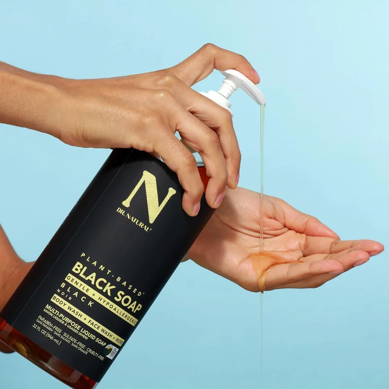 Dr. Natural  Dr. Natural Plant-Based Soap - Black 32 Oz Multi-Purpose  | Best Price UAE