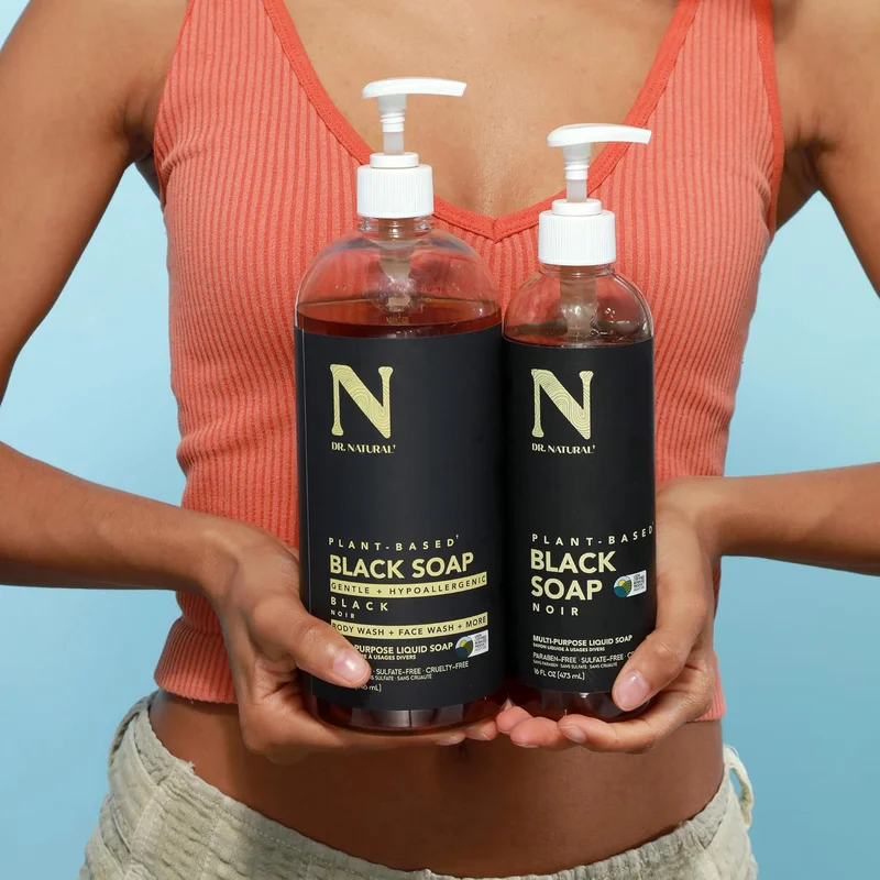 Dr. Natural  Dr. Natural Plant-Based Soap - Black 32 Oz Multi-Purpose  | Best Price UAE