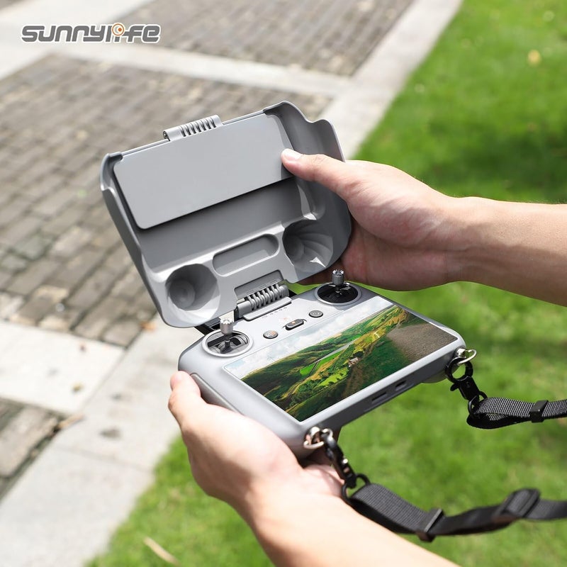 2 في 1 واقي وحدة التحكم غطاء شمسي حماية عصي التحكم غطاء مراقبة واقي شمسي لـ DJI RC 2/1 لـ Air 3/ Mini 3 Pro (لـ RC 2) - Image 4