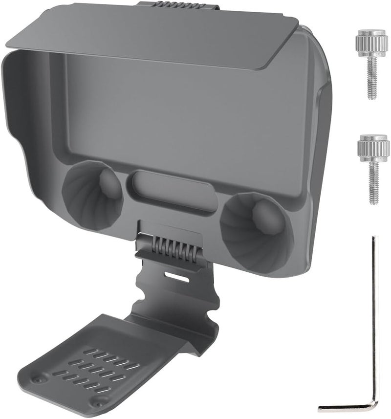 2 في 1 واقي وحدة التحكم غطاء شمسي حماية عصي التحكم غطاء مراقبة واقي شمسي لـ DJI RC 2/1 لـ Air 3/ Mini 3 Pro (لـ RC 2) - Image 1