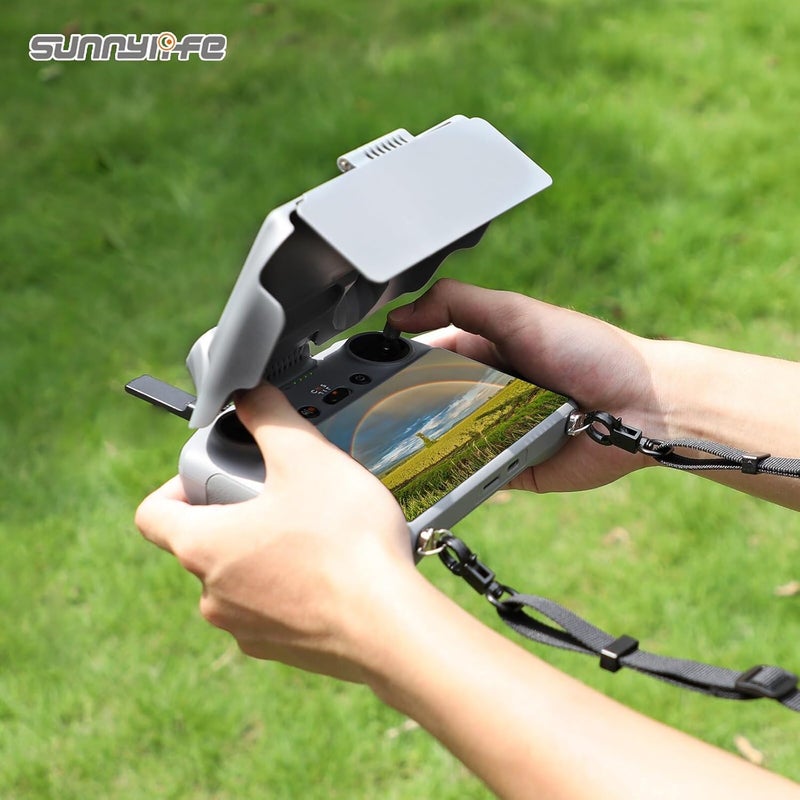 2 في 1 واقي وحدة التحكم غطاء شمسي حماية عصي التحكم غطاء مراقبة واقي شمسي لـ DJI RC 2/1 لـ Air 3/ Mini 3 Pro (لـ RC 2) - Image 3