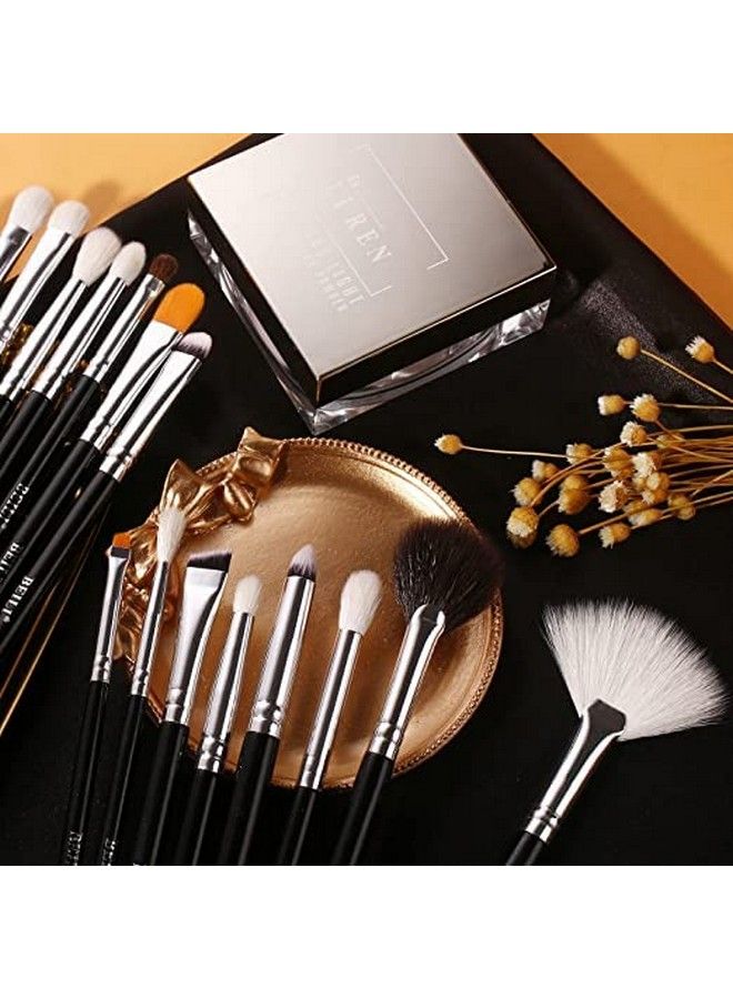 BEILI Makeup Brushes ; Set Of 30Pc Makeup Brushes For Professionals ; Classic Black Color Synthetic Kabuki Foundation Blending Brush ; Make Up Applicators Brush Set - Image 4