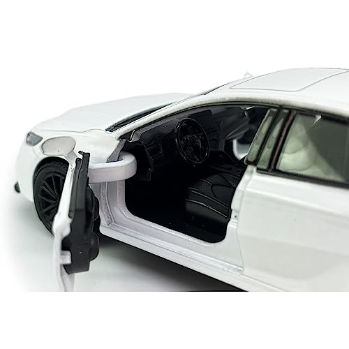 Metanyl Camry XSE 2022 Model Car 1/36 Scale Diecast Toy Cars Metal Alloy Children’s Die-cast Vehicles, Pull Back Doors Open, Black Rim, Collection for Men, Kids Toys for Boys Gifts, White - Image 5