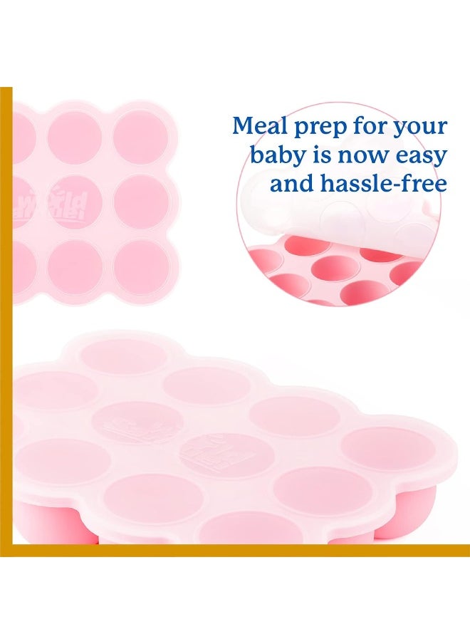 Samuelworld Samuelworld Baby Food Storage Container, 12 Portions Pink SM-12  - Image 5