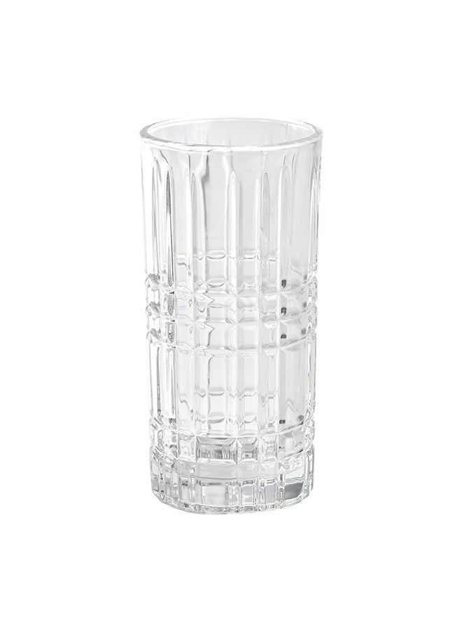 Ollieroo كؤوس عالية بنقش بارز، مجموعة من 6 كؤوس شرب، 360 مل كؤوس مشروبات متينة للكوكتيليات، الماء، العصير، البيرة، النبيذ - مجموعة زجاجيات إصدار خاص، آمنة للغسالة - Image 5