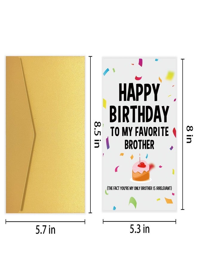 Goroar Funny Birthday Card for Brother, Humorous Bro Bday Greeting Card, Hilarious Brother Birthday Card from Sister Brother - Image 2