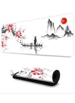 Y&D Gaming Mouse Pad Extended Large Mat Desk Pad Stitched Edges Mousepad Long Non-Slip Rubber Base Mice Pad(31.5x11.8x0.12 Inch) 