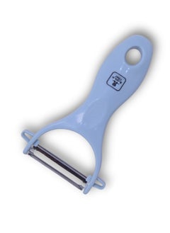 British Chef Fruit Peeler with Stainless Steel Blade, Kitchen Vegetable Peeler, Cabbage Grater, Multifunctional Vegetable Cutter, Ergonomic Light Blue Handle  - Image 1