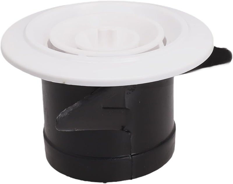 Adjustable ABS Round Ventilation Grille Cover 75mm White Black Wall Ceiling Air Vent - Image 3