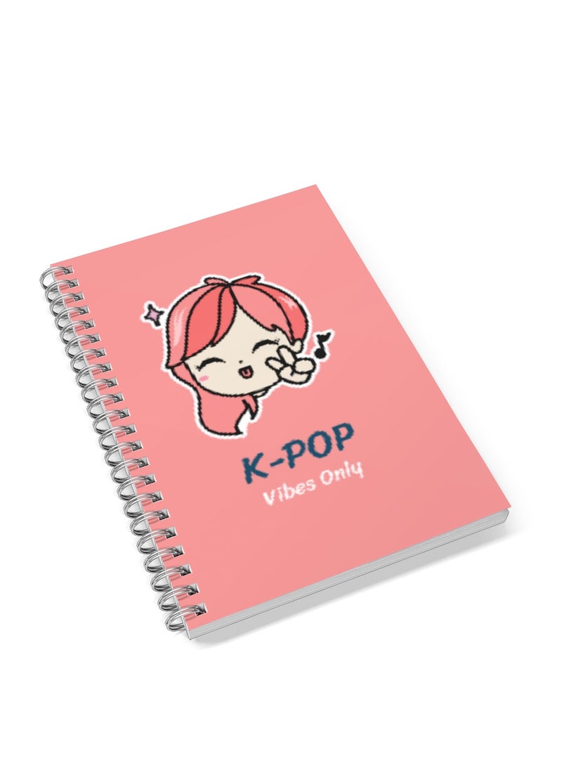 LOUD UNIVERSE Kpop vibes only spiral notebook hardcover 