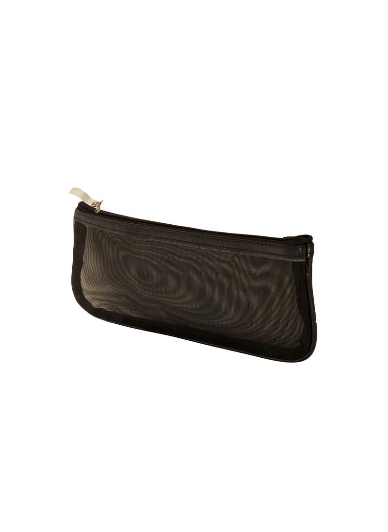 Mommy Makeup Chic Petite Black Mesh Brush Bag 
