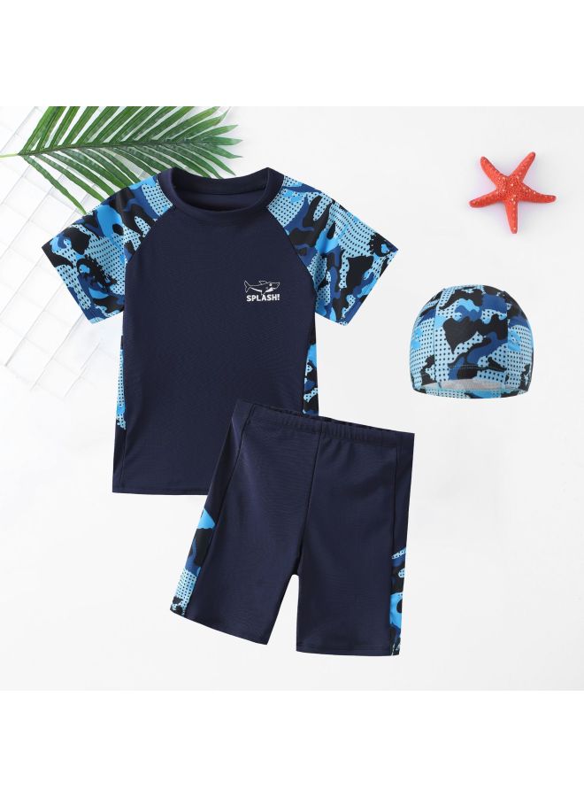 Customized Children's Swimwear Boys' Middle And Big Children's New Split Junior High School Students Swimwear Boys' Swimwear Full Set