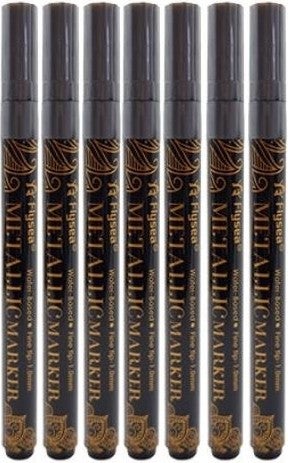 Sealing Wax Contour Touch Up Paint Pen Metallic 12 Color Options Black