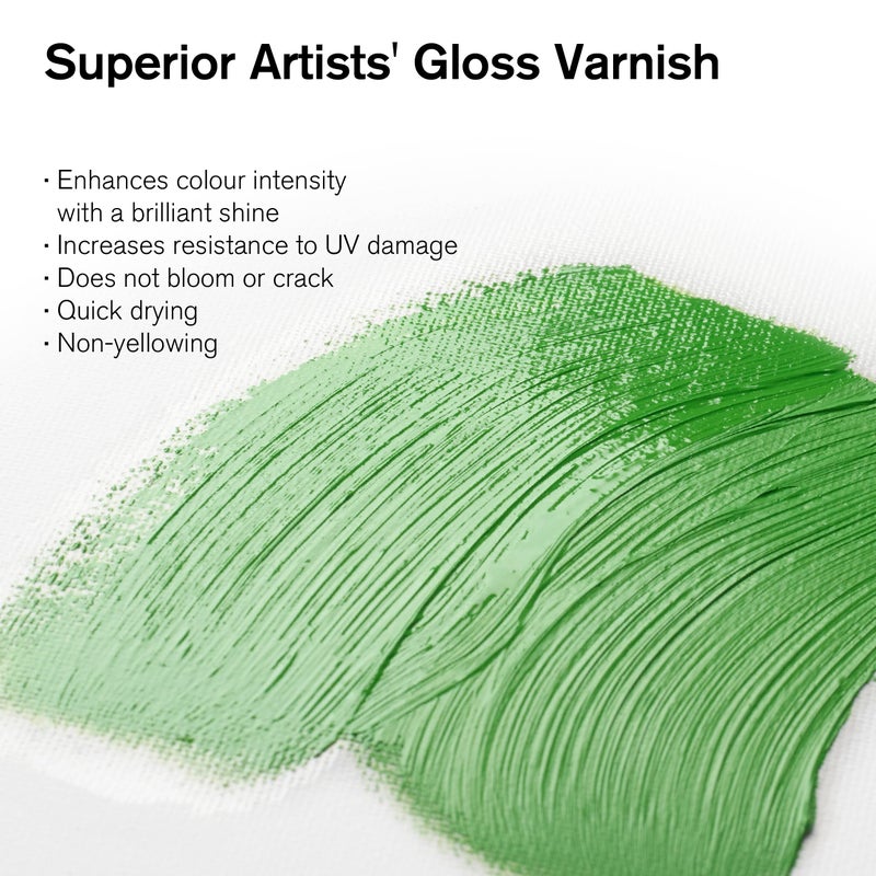 Winsor Newton Winsor & Newton Professional Artists' Gloss Varnish, 500ml (16.9-oz) Bottle - Image 2