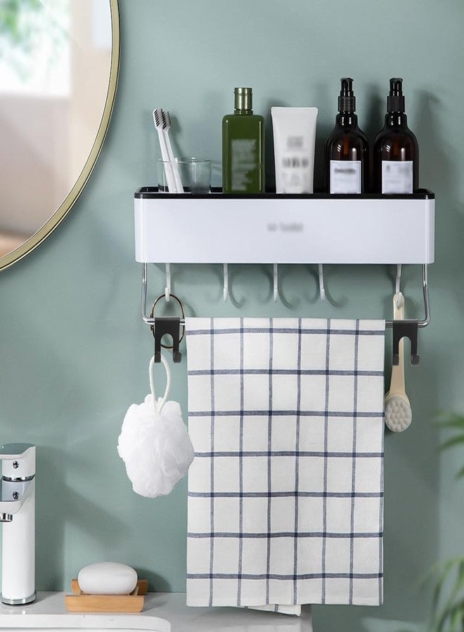Capiant 6 PACK Black Shower Caddy, Space Aluminum Towel Hooks, Shower Razor Hook & Truck Storage Hooks, for Bathing Suits, Robe Towel, Squeegee Loofah, Shaver - Image 4