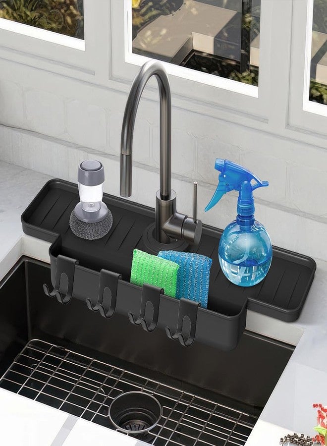 Capiant 6 PACK Black Shower Caddy, Space Aluminum Towel Hooks, Shower Razor Hook & Truck Storage Hooks, for Bathing Suits, Robe Towel, Squeegee Loofah, Shaver - Image 5