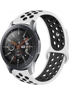 Replacement Band For Samsung Galaxy Watch 4/4 Classic White/Black