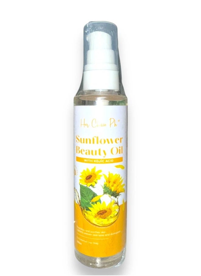 Her Choice Ph Sunflower Beauty Oil with Kojic Acid 100ml  - Image 1