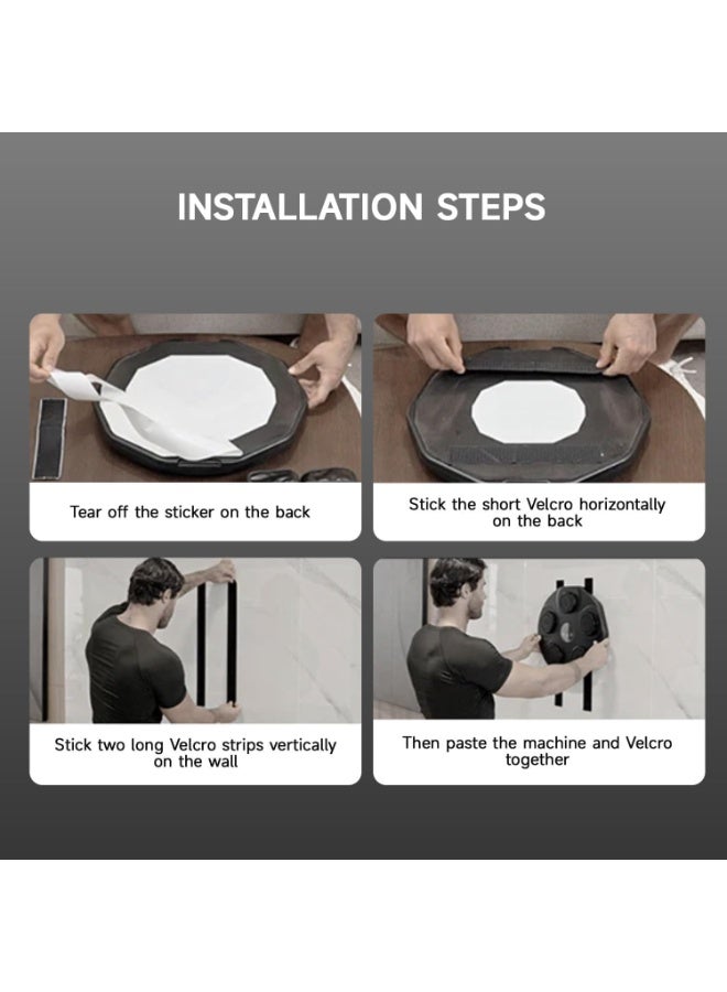 USTIDE Music Boxing Machine with Boxing Gloves,Wall Mounted, Bluetooth Boxing Training Punching Equipment - Image 4