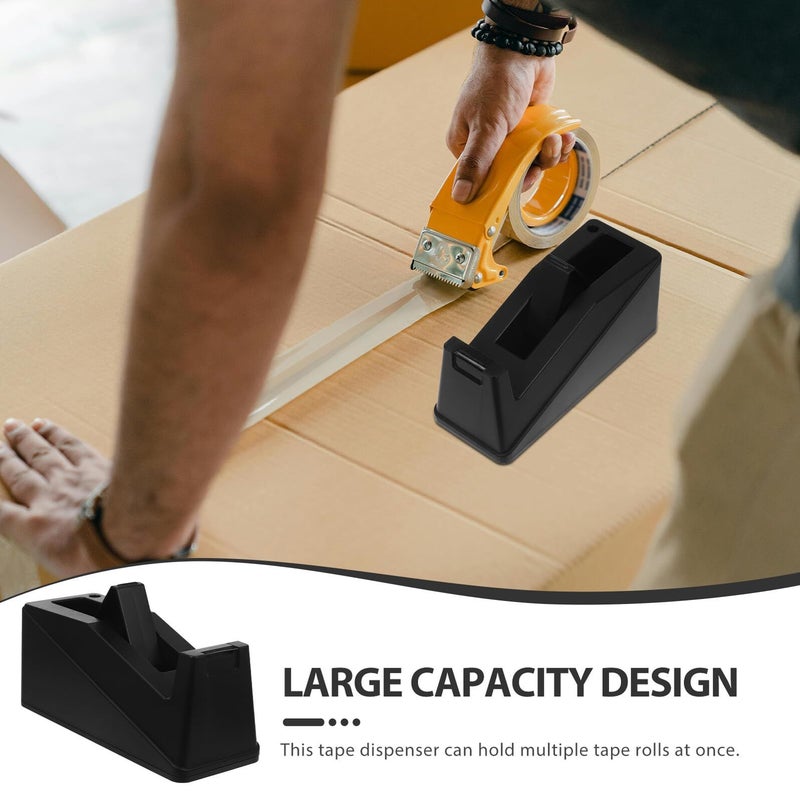 Large Desktop Tape Dispenser With Two Way Swivel Uniwind Weighted Non Slip Tape Cutter For Office School Labeling And Packing - Image 4
