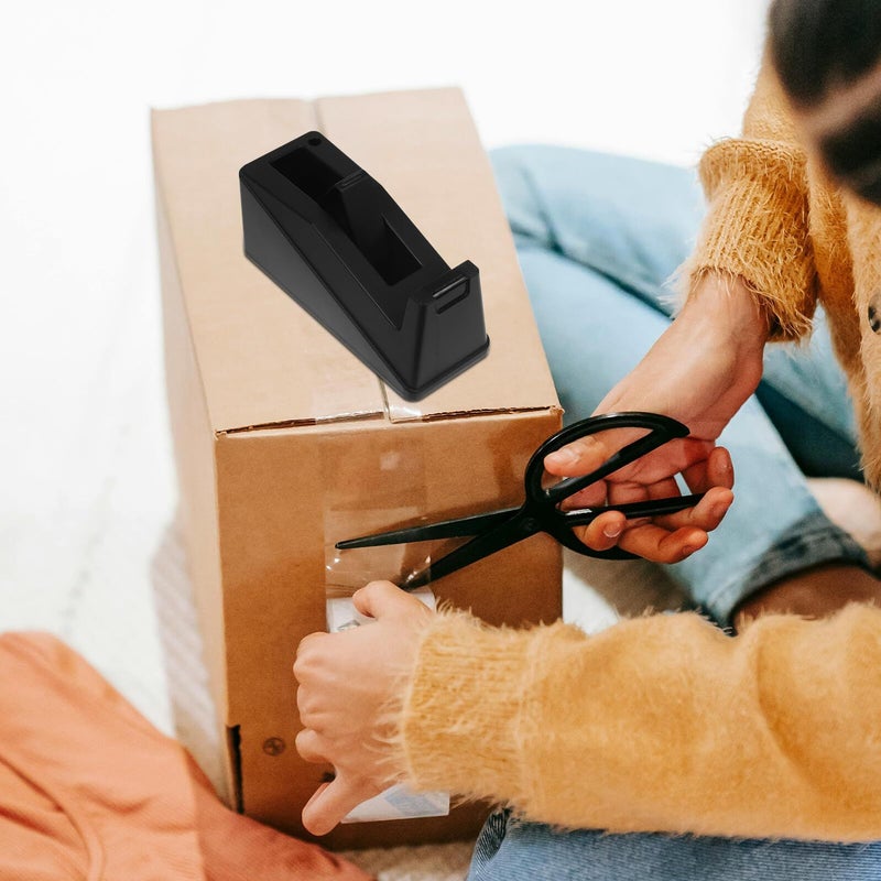 Large Desktop Tape Dispenser With Two Way Swivel Uniwind Weighted Non Slip Tape Cutter For Office School Labeling And Packing - Image 5
