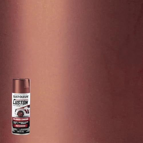 Rust-Oleum 340561 Automotive Custom Chrome Spray Paint, 10 oz, Red - Image 2