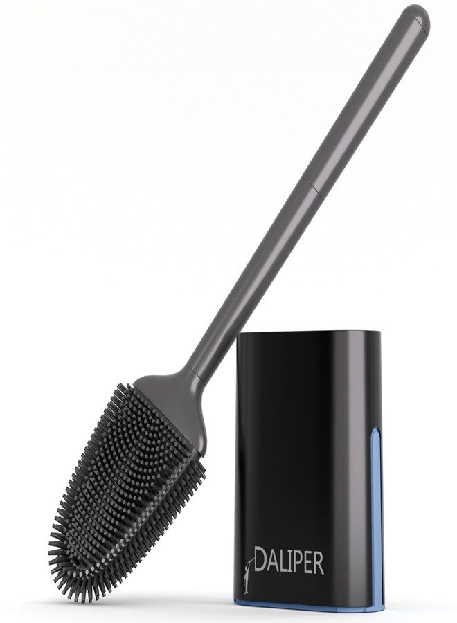 DALIPER Toilet Brush and Holder Set, Flexible Toilet Bowl Brush，Wall Mounted Toilet Brush-Anti-Roll, Anti-Drip Design，Compact Size for Storage and Organization - Image 1