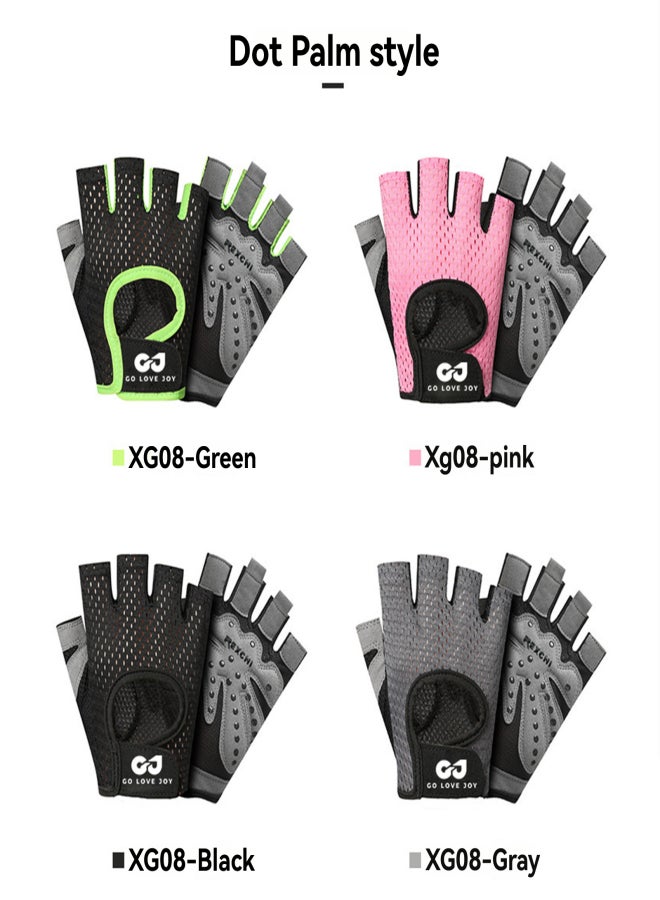 GJ Men Women Cycling Gloves Half-Finger Breathable Wearproof Non-Slip Weightlifting Climbing Fitness Gloves - Image 4