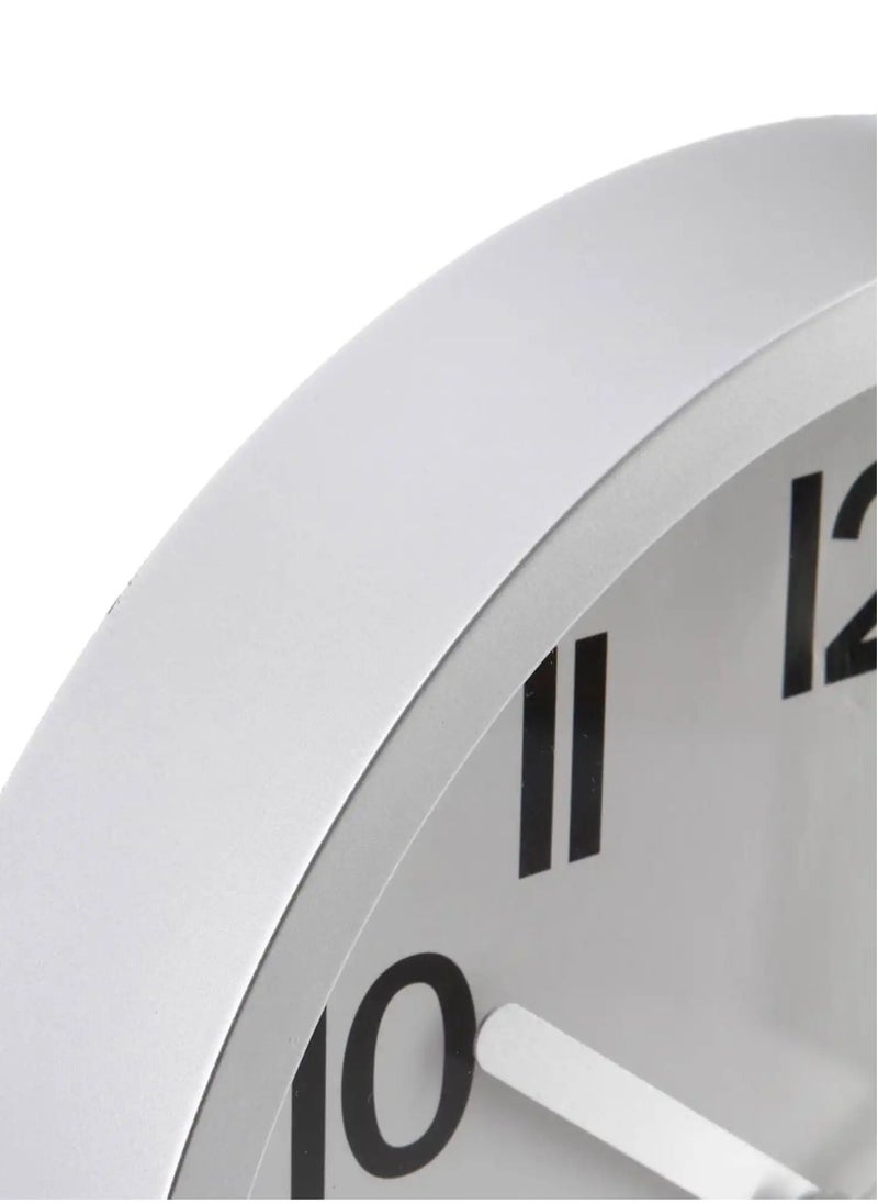 Classic Style Plastic Wall Clock (22.3 x 3.8 cm, Silver) - pzsku/Z2C890C1F0F89583679E3Z/45/_/1734002421/e7329185-8dfa-4837-91aa-03c151e8eda3