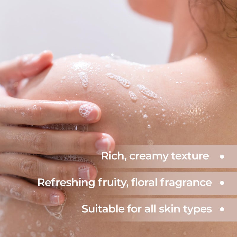 Naturali غسول الجسم العميق المرطب من ناتورالي مع زبدة الشيا وزبدة الكاكاو وزبدة المورومورو | ينظف بلطف | يرطب ويغذي بعمق | يقوي حاجز البشرة | خالي من الكبريتات والبارابين | 200 مل - Image 4