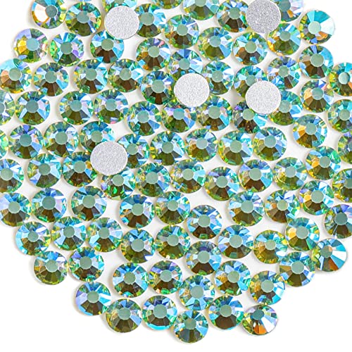 Beadsland 1440 Pieces Flat Back Crystal Rhinestones Round GemsPeridot ABSS123032mm - Image 1