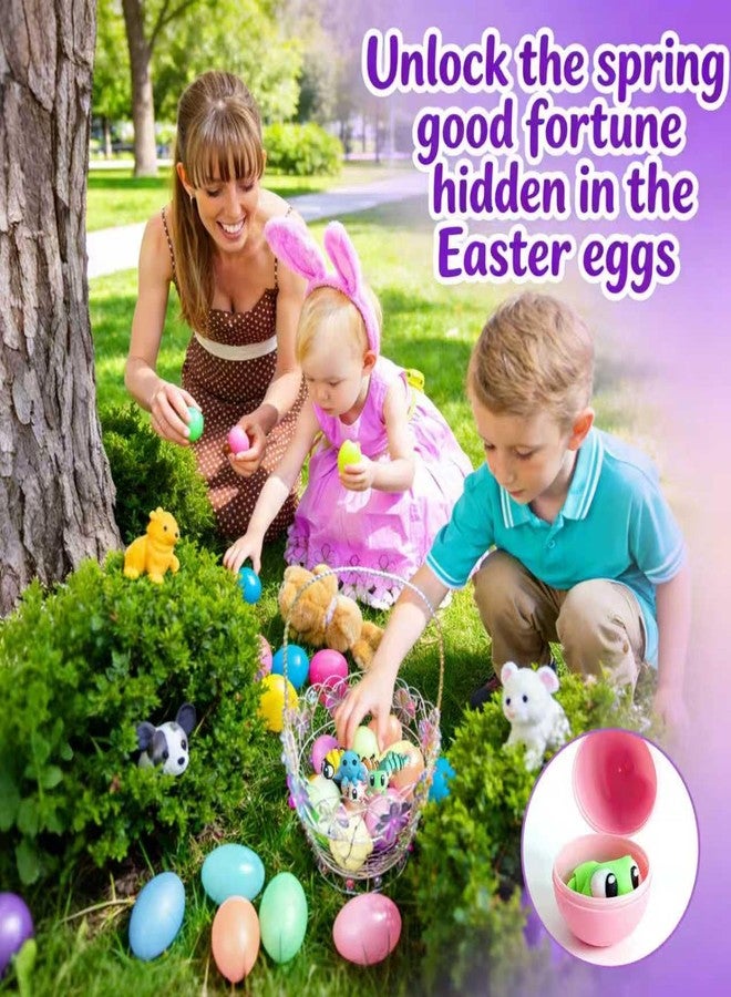 Icome 24 Pack Prefilled Easter Eggs with 3D Printed Animal Toys ，Ready to Use Basket Stuffers, Egg Hunt Fillers, Party Favors & Easter Gifts for Kids. Non-Candy Classroom Prizes for Toddlers, Boys & Girls. - Image 5