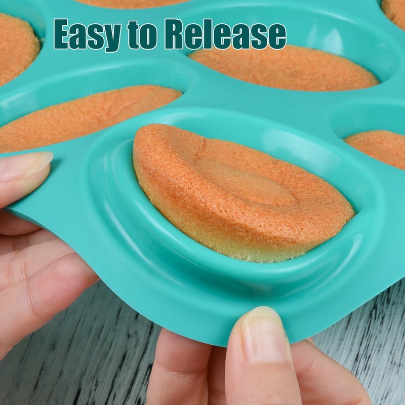 CAKETIME Silicone Muffin Pan Cupcake Pan Set - Mini 24 Cups and Regular 12 Cups Muffin Tin, Nonstick Food Grade Molds with 12 Baking Cups - Image 4