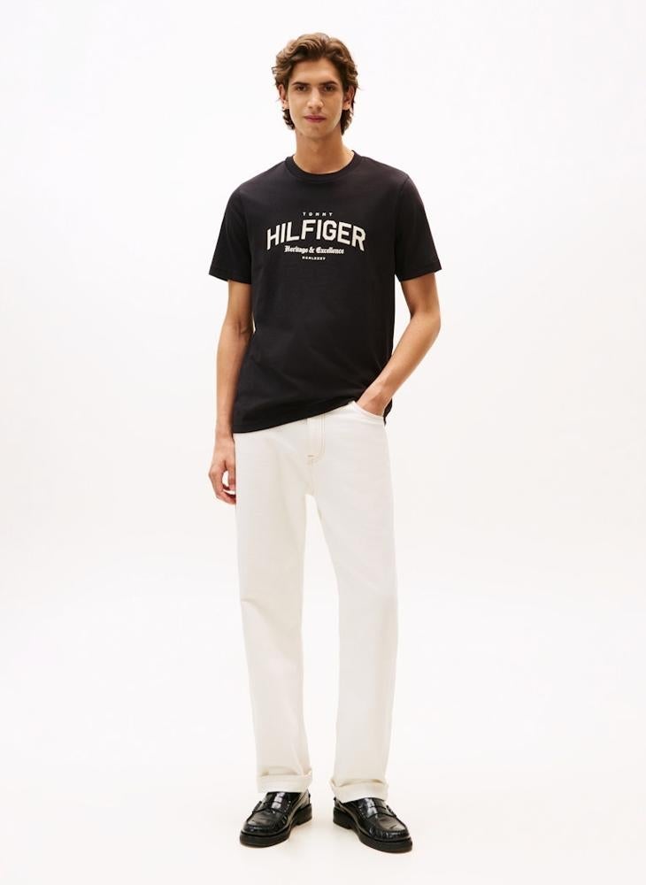TOMMY HILFIGER Graphic Crew Neck T-Shirt - Image 4