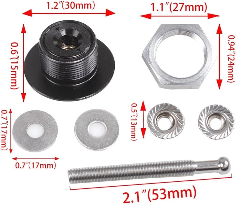 Wivplex 30mm Car Latch Push Button Fasteners - Image 5