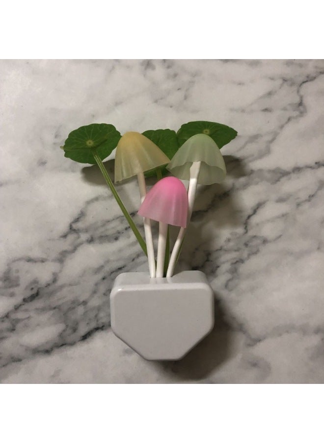 Mushroom Lamp Lotus Leaf Lamp Water Grass Night Light Triangle Lotus Leaf Lamp Creative Gifts Wholesale-Light Source Power:0.6-Light Color:Full Powder Mushroom Lotus Leaf European Rules  - Image 2