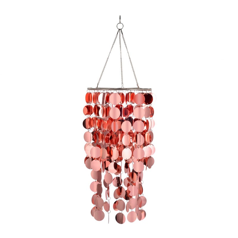 FlavorThings Bling Hanging Chandelier Great idea for Wedding Chandeliers Centerpieces Decorations and Any Event Party Decor Rose Gold