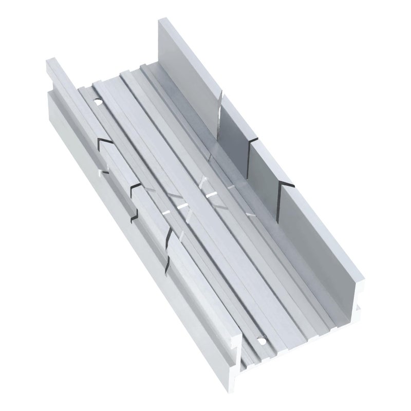 HAUTMEC صندوق قطع ميتير HAUTMEC Mini 53 من سبائك الألمنيوم لقطع دقيقة بزاوية 45 90 135 للأخشاب والمعادن والبلاستيك ومشاريع الحرف اليدوية HT0417