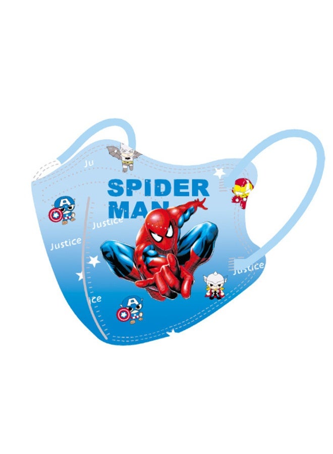 SPIDERMAN Individually wrapped children's disposable masks, 60 pieces of masks for children and teenagers, 3-layer cute unisex children's masks - Image 2