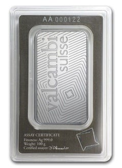 valcambi Valcambi Suisse Silver 100 gram bar  - Image 1