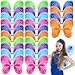 Junkin 24 Pcs Fairy Princess Butterfly Wings Angel Wing Costume Butterfly Bulk for Kids Girls Wedding Birthday Party FavorsBright Colors24 Pcs - Image 2