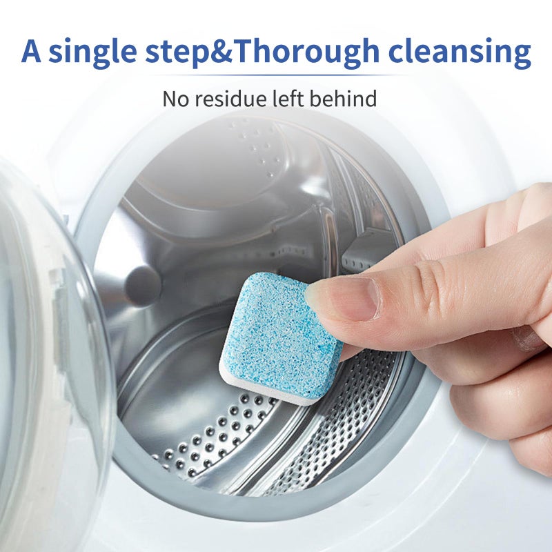 puralb Washing Machine Cleaner Tablets - 24 Tabs (2x12 Pack), 1 Year Supply Deep Cleaning for HE Front Load & Top Load Washers, Septic Safe Eco-Friendly Deodorizer for Drum and Tub Seal - Image 2