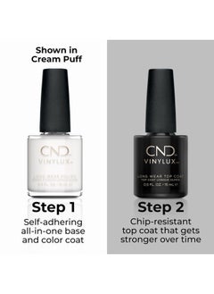 CND Vinylux Longwear White Nail Polish, Gel-like Shine & Chip Resistant Color, Studio White, 0.5 fl. oz  - Image 4